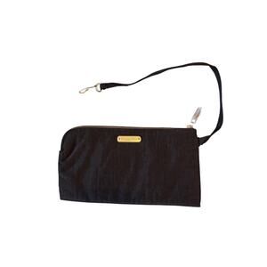 Baggallini Black Nylon Wristlet Wallet – Zipper Closure & Card Holder Pocket